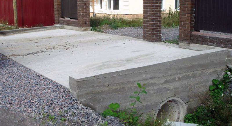 Въезды на участок и водоотвод